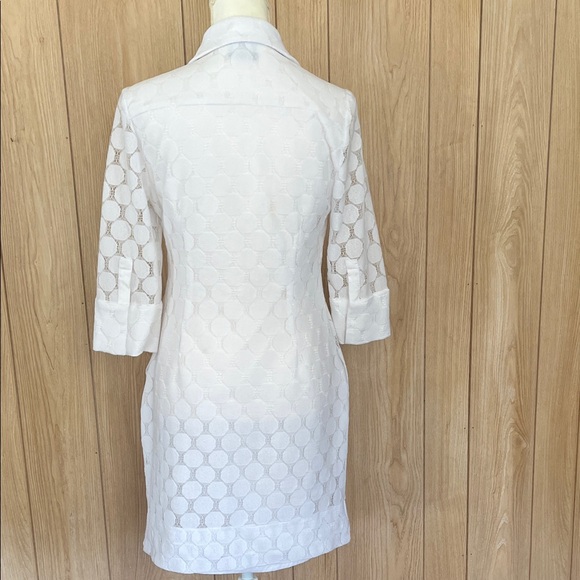 Adrianna Papell White Textured Dress - Picture 5 of 9
